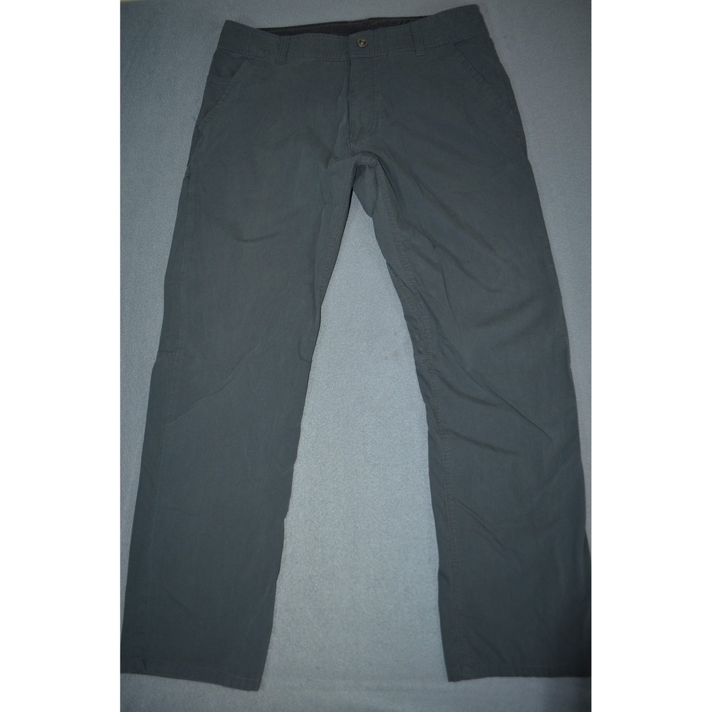 Kuhl Slax Pants Mens 35x32 Gray Hiking Outdoor Stretch Chino Style 5090 Enduro